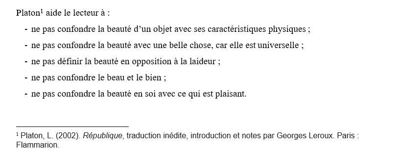 Exemple De Note De Bas De Page Le Meilleur Exemple